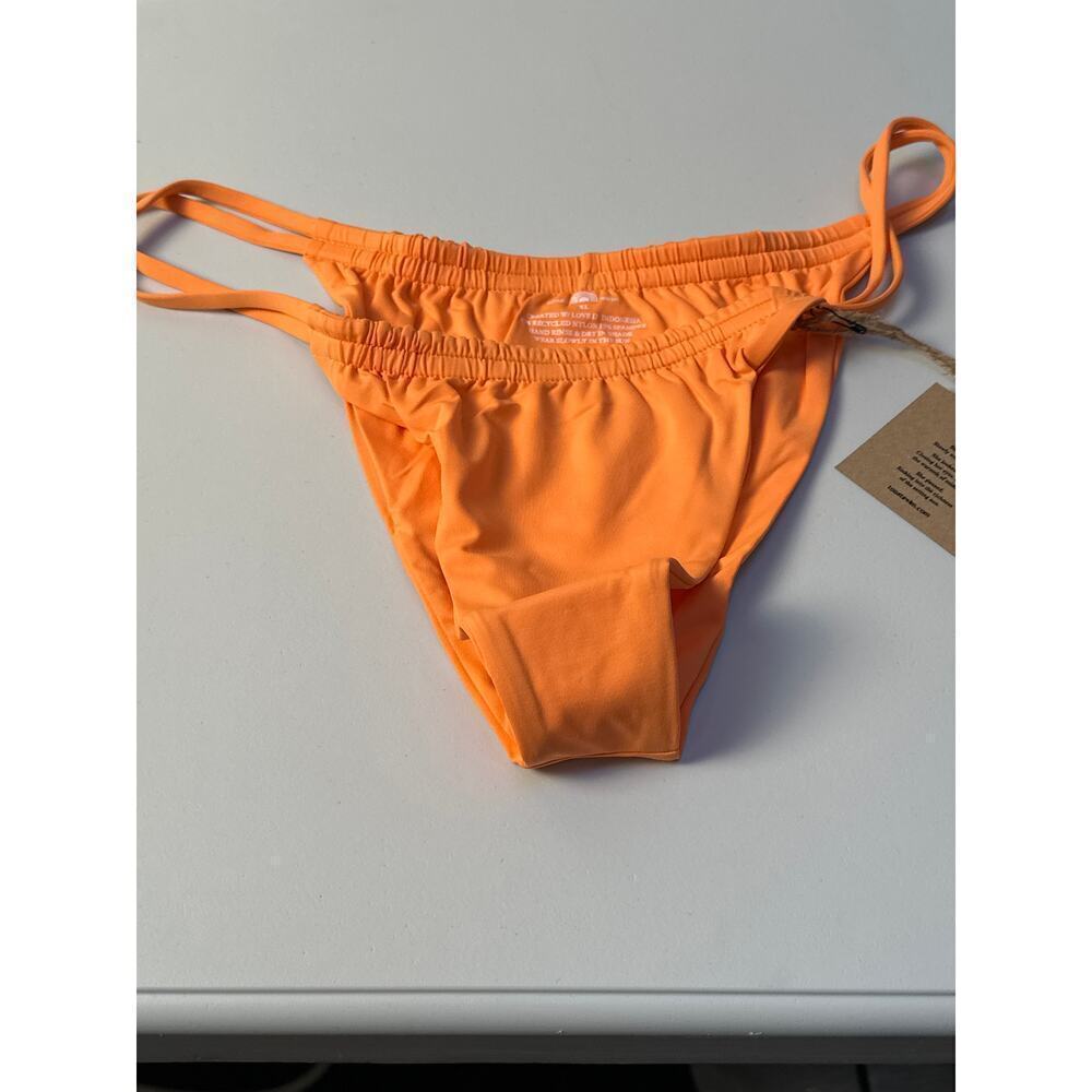 FP Toast Swim Signature Tunnel Bikini Bottoms Nectarine SZ XL